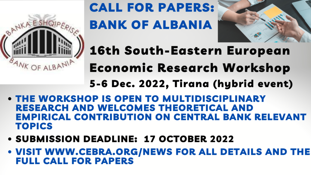 Call for Papers: Bank of Albania