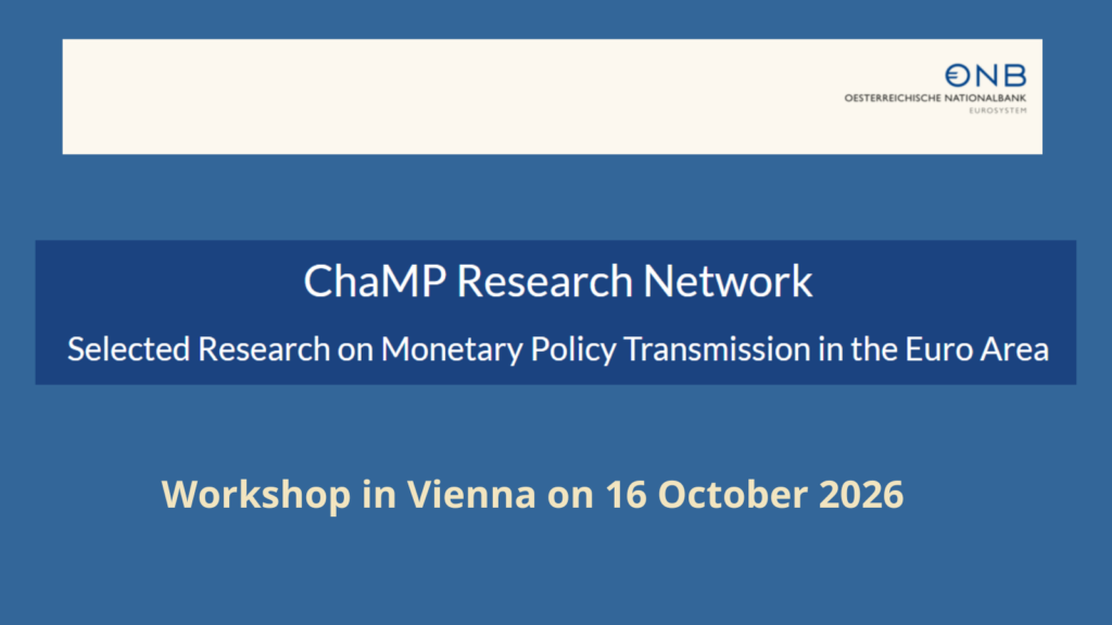 Upcoming workshop on monetary policy transmission